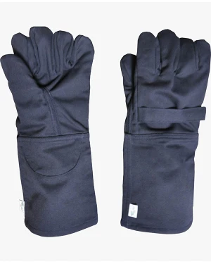 Black waterproof gloves with adjustable straps