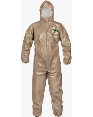 ChemMax® 4 Plus Tan Coverall – Hood, Elastic Wrist/Ankle