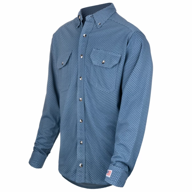 high performance flame resistant knit button up shirt nfpa 70e