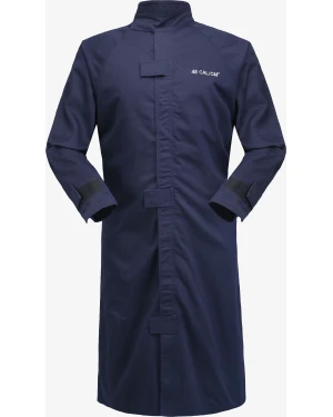 Navy blue arc flash protective coat, 48 CAL/CM²