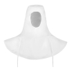 White protective beekeeper veil with shoulder covering
