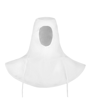 Velo blanco protector de apicultor con cubrehombros