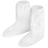 Disposable white boot covers for cleanrooms or labs.