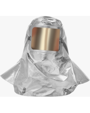 Lakeland aluminized Approach series hood with gold face shield