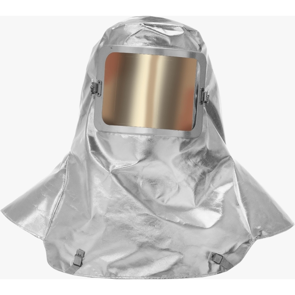 Lakeland aluminized Approach series hood with gold face shield