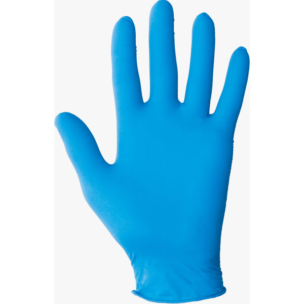 Protection using Disposable Nitrile Glove (Powder Free, PalmTextured