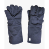 Black waterproof gloves with adjustable straps