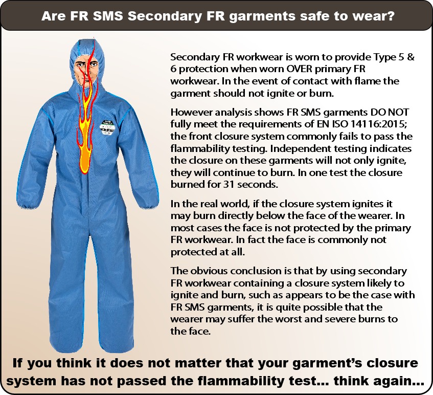 son seguras las prendas FR SMS-3