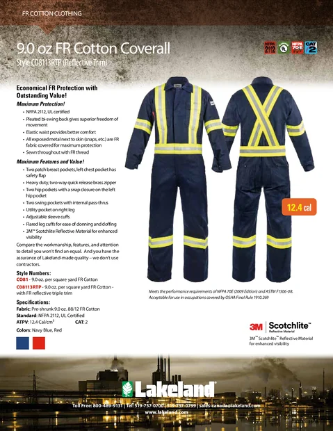 (en)(Canada)9.0 oz FR Cotton Coverall