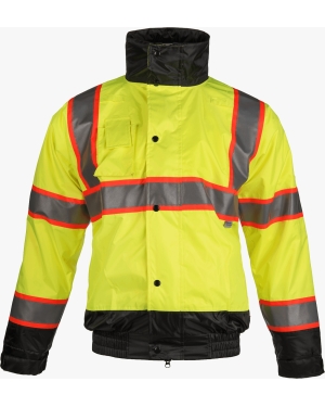  Ropa de alta visibilidad para hombre, chaqueta de trabajo con  capucha, pantalones de uniforme para construcción de tráfico al aire libre,  Conjunto de chaqueta de trabajo + pantalones-amarillo, XL : Herramientas