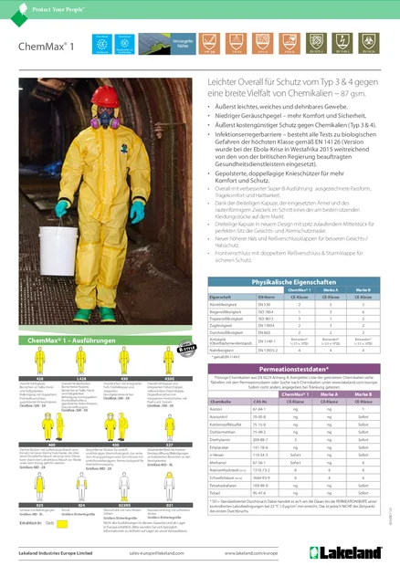 (de)(Europe)ChemMax ® 1 Data Sheet (de)