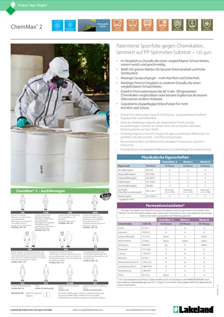 (de)(Europe)ChemMax ® 2 Data Sheet (de)