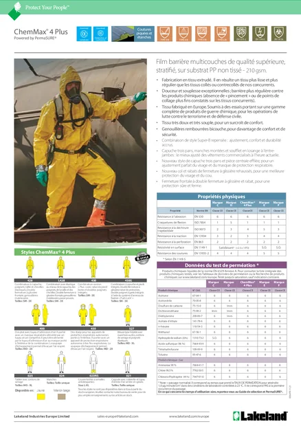 (fr)(Europe)ChemMax ® 4 Plus Data Sheet (fr)