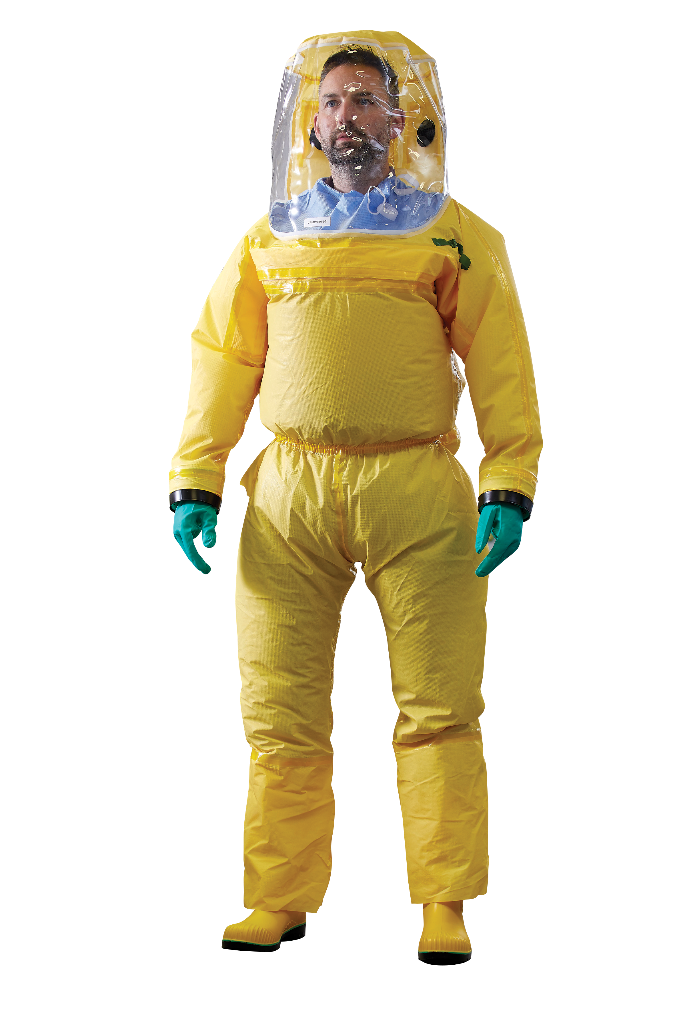 Heavy Duty Totally Enclosed Anti Chemical Protective Clothing Suit