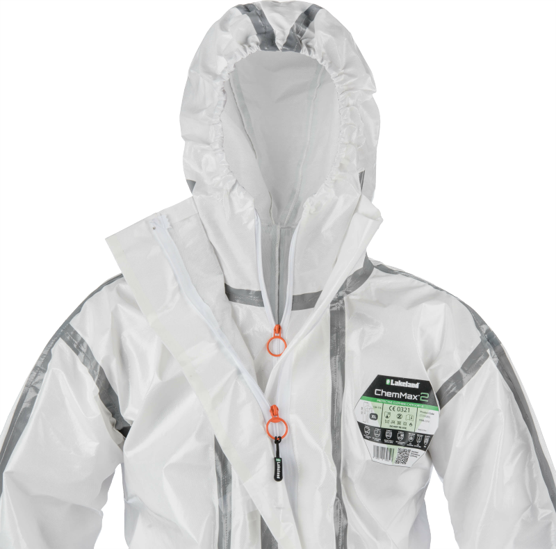 Chemical suit ChemMax 2 hood zip no background