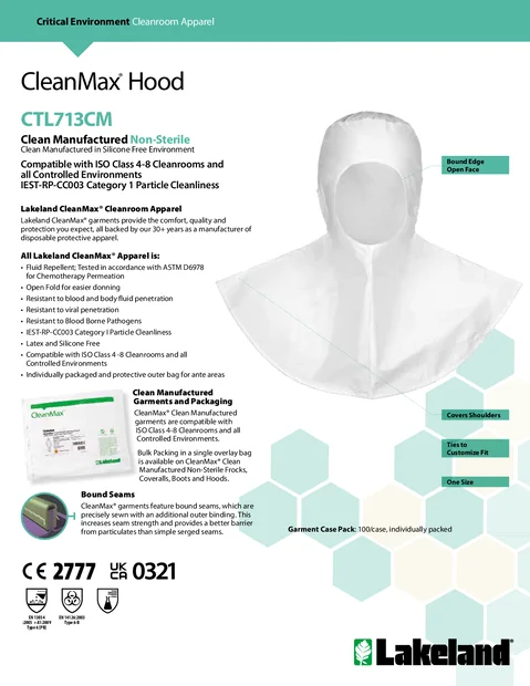 cleanmax ctl713cm data sheet 1