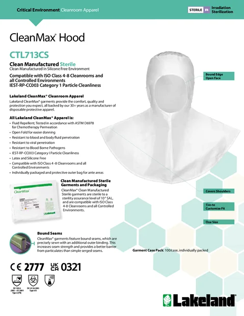 cleanmax ctl713cs data sheet 1