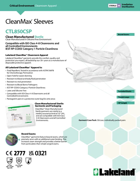 cleanmax ctl850csp ficha de datos 1