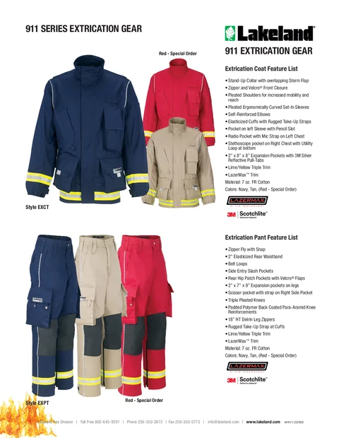 extrication data sheet 1