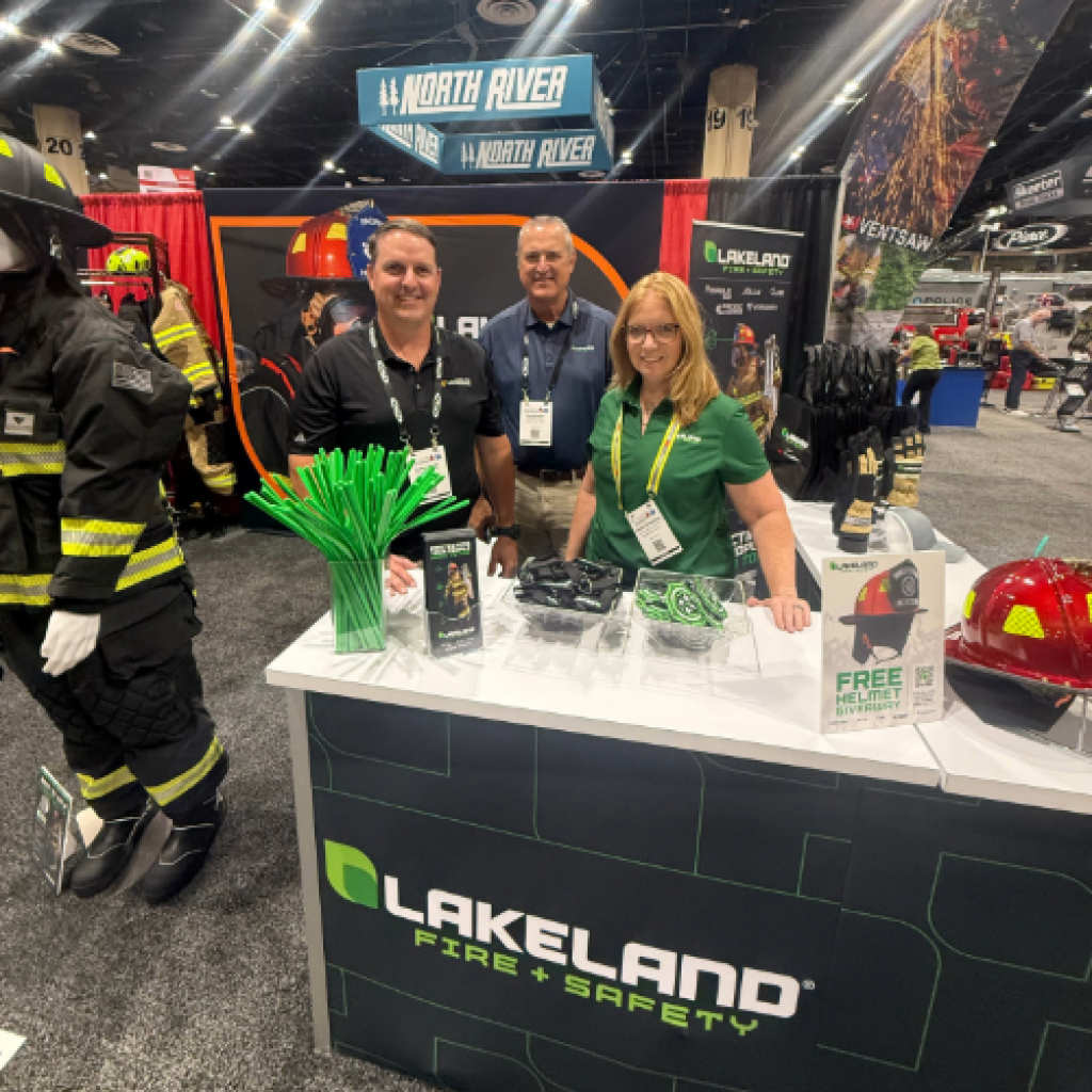 Lakeland Fire & Safety booth at trade show