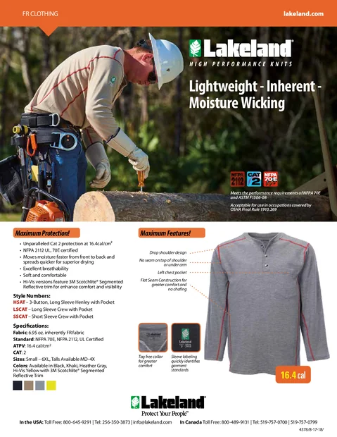 (en)(Vereinigte Staaten)Lakeland High Performance Knits