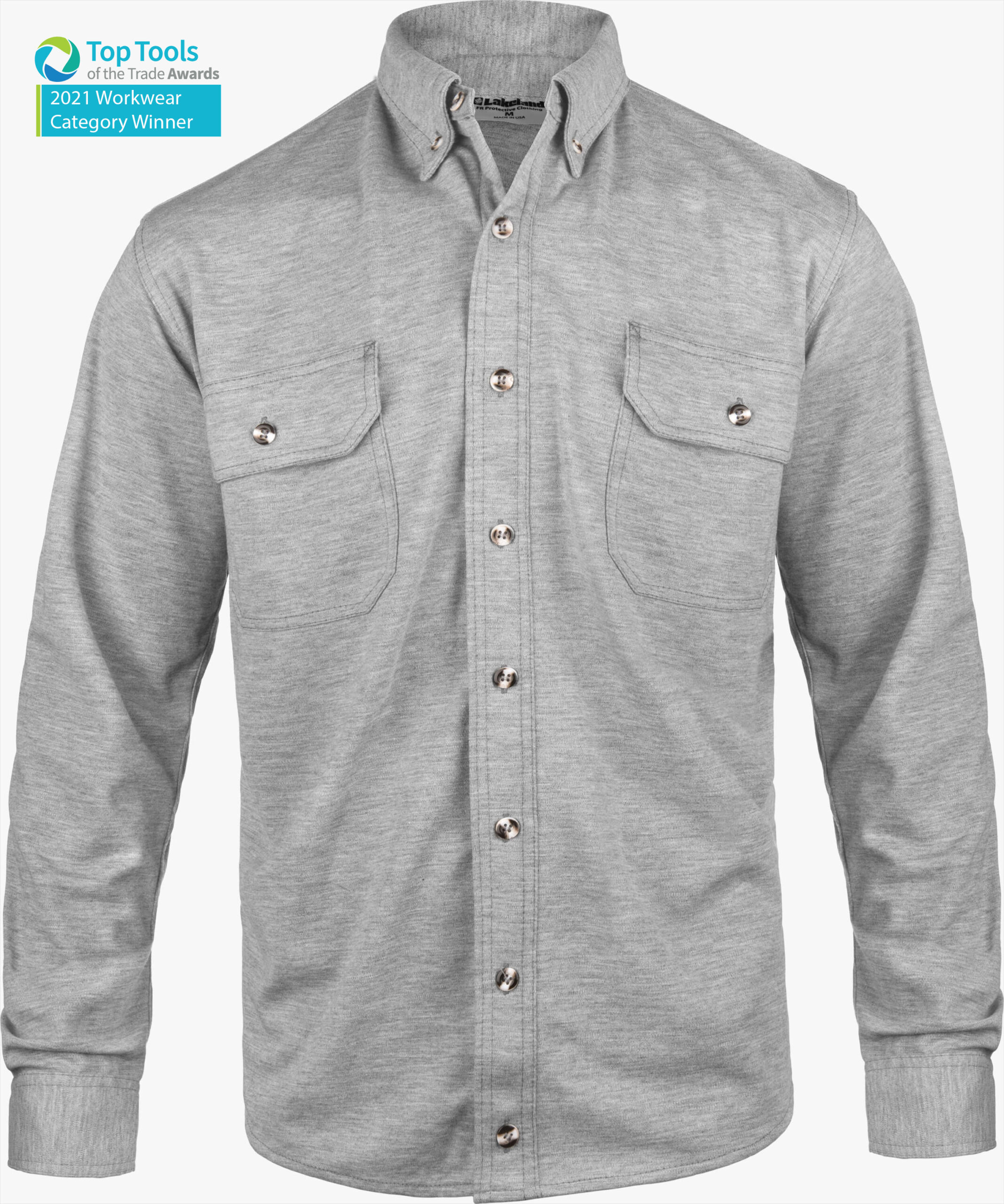 Protection using High Performance Flame Resistant Knit Button-Up