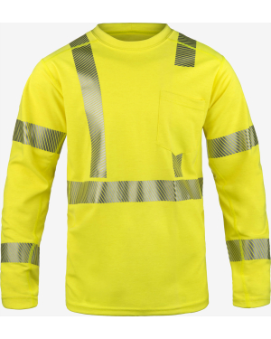 Flammhemmende Langarmstrickjacke mit hoher Sichtbarkeit