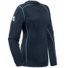 Navy blue thermal long-sleeve shirt with logo.