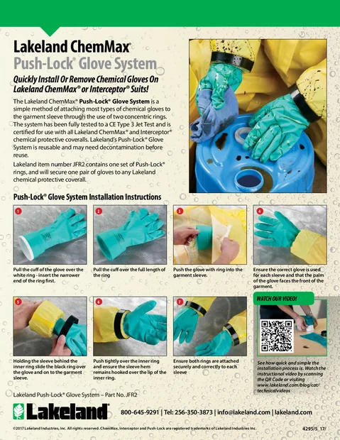 (en)(Global)Lakeland Push-Lock Glove System Installation Guide