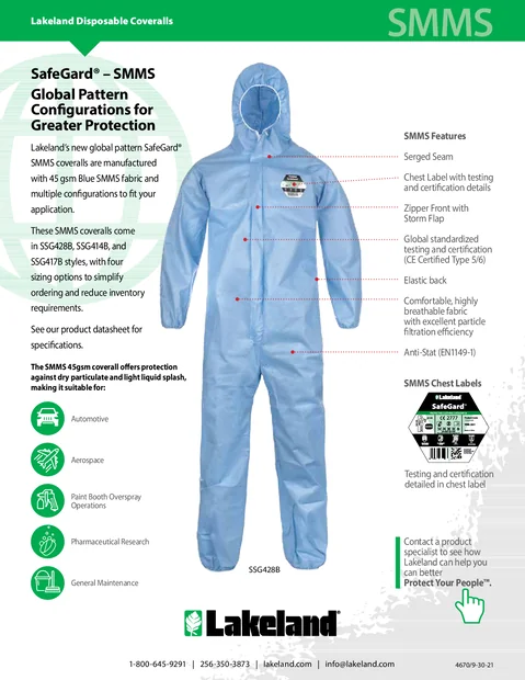 (en)(United States)SafeGard SMMS Disposable Coverall Infographic