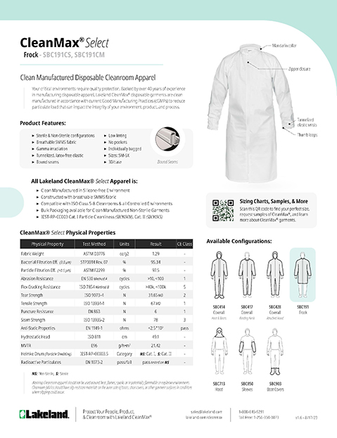 sbc191 cleanmax select datasheet thumbnail