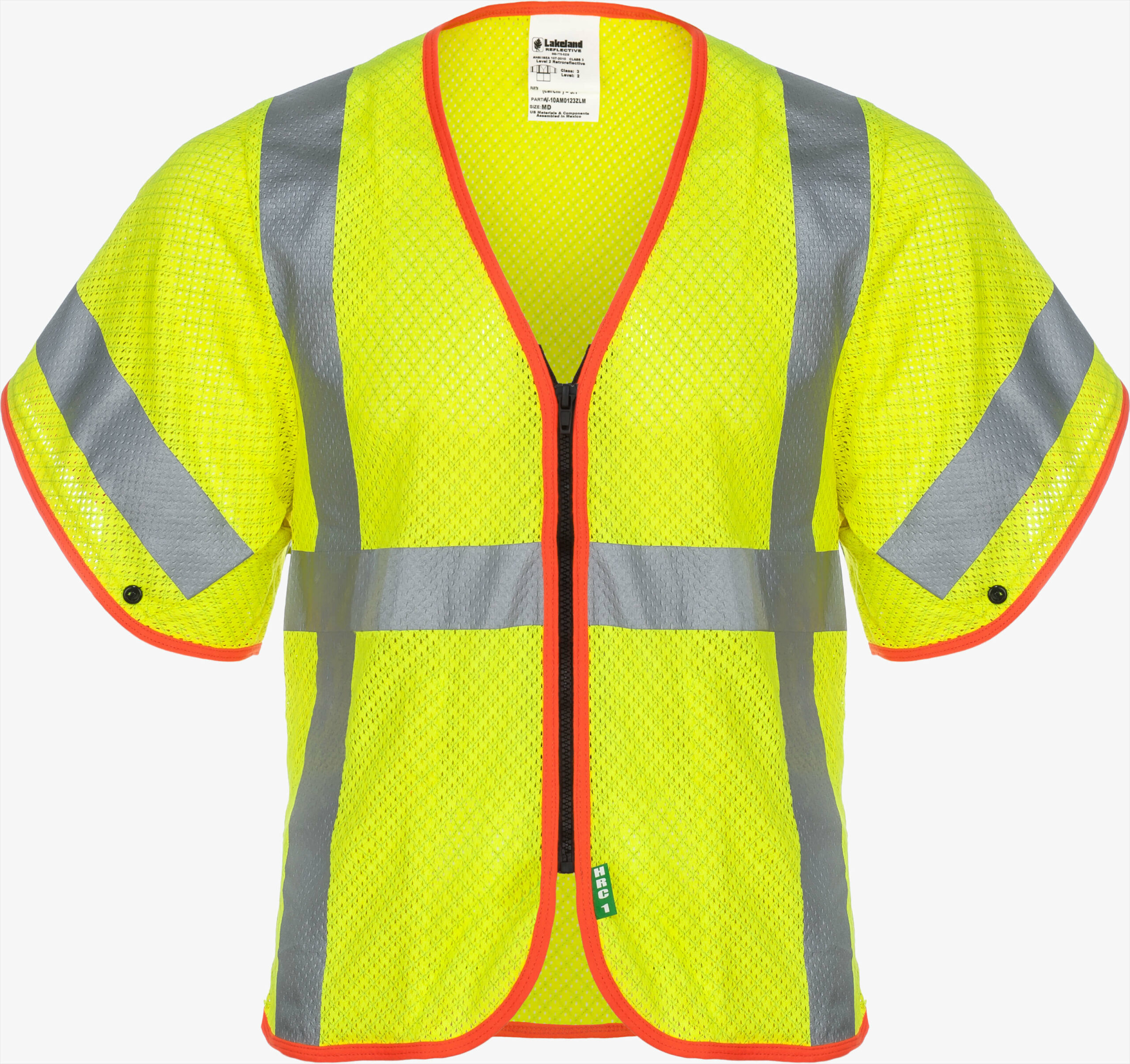 Haute visibilité Gilet de sécurité réfléchissant de classe 2 avec