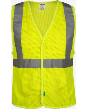 Class 2 FR Modacrylic Mesh Hi-Vis Vest with Hook and Loop Closure